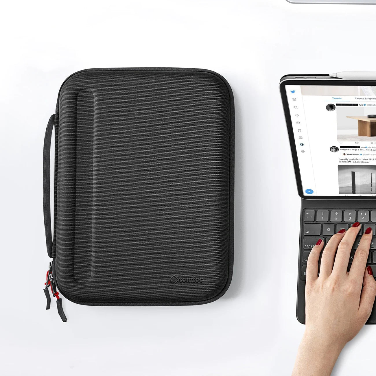 FancyCase-A06 iPad-Tasche mit Tragegurt für 12,9-Zoll iPad Pro