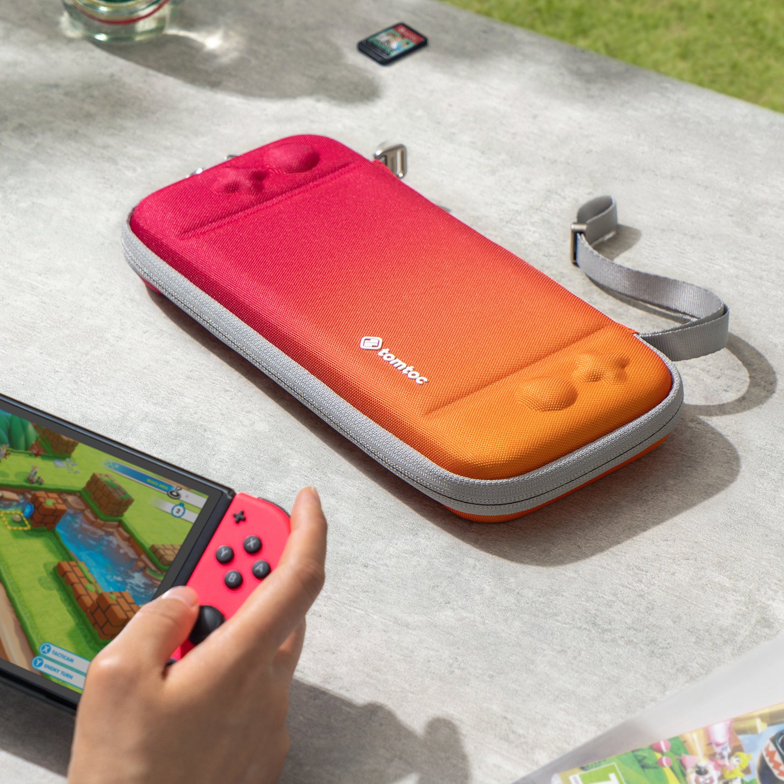 FancyCase-A0531 NS Slim Case für NS/ OLED l Dämmerung Orange