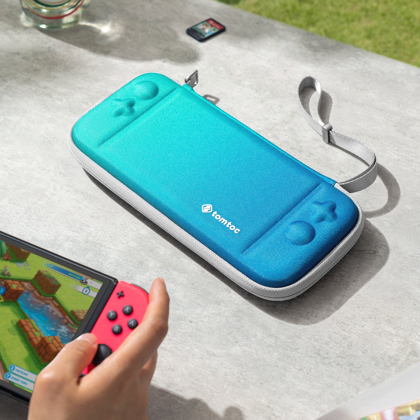 FancyCase-A0531 NS Slim Case für NS/ OLED l Twisted Blau