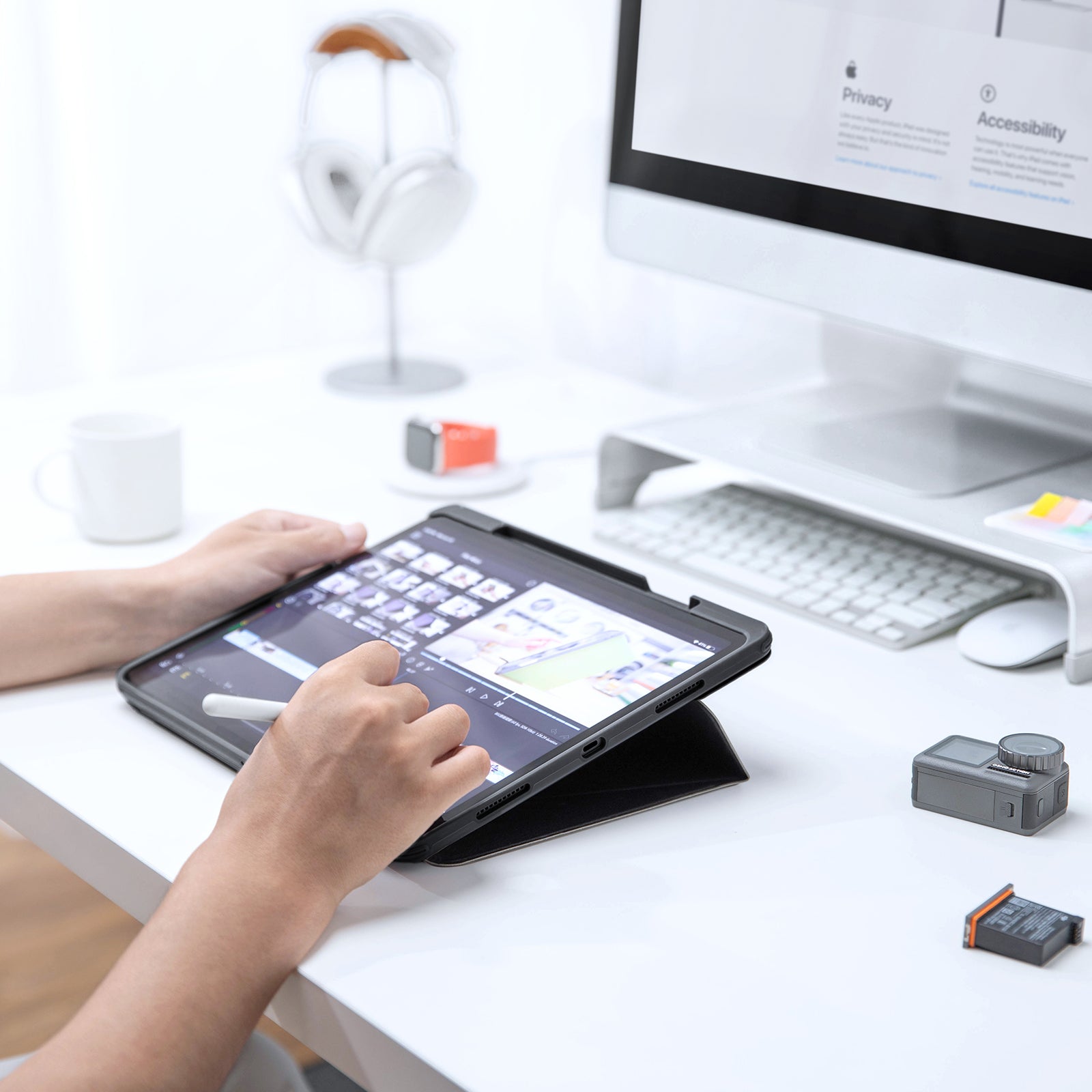 Inspire-B02 iPad Tri-Mode Tasche für 12.9-Zoll iPad Pro 2021/2022