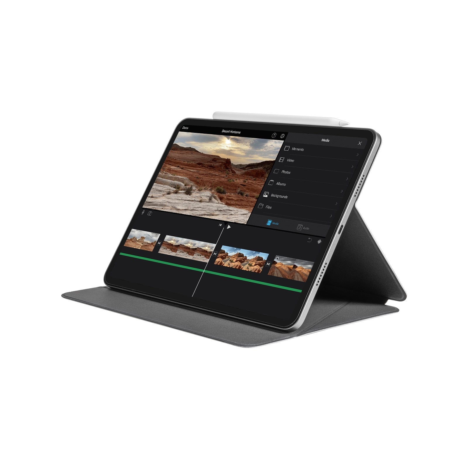 Inspire-B02 iPad Smart Folio für 10,9 Zoll iPad Air 5/4, 11 Zoll iPad Pro 2022-2018