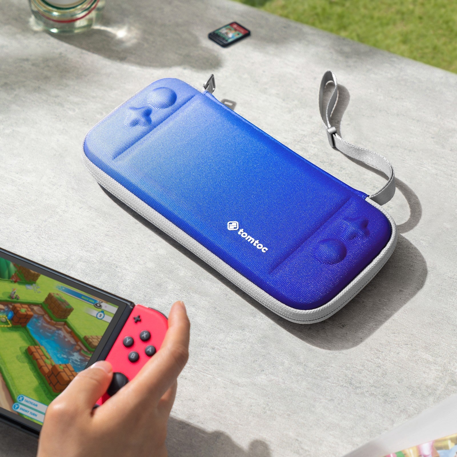 FancyCase-A0531 NS Slim Case für NS/ OLED l Himmelblau