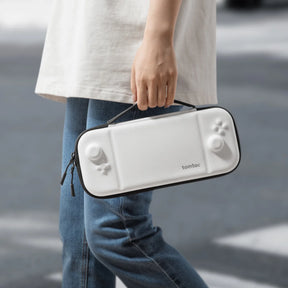 FancyCase-A05 NS Hori Split Pad Compact Tasche Case | Weiß